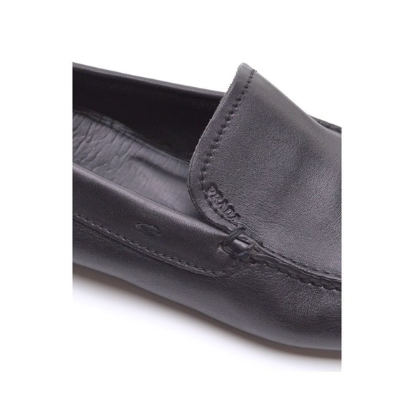 Men Prada 1101 Black Driving Moccasins Loafers UK 8.5 - Picture 8 of 9